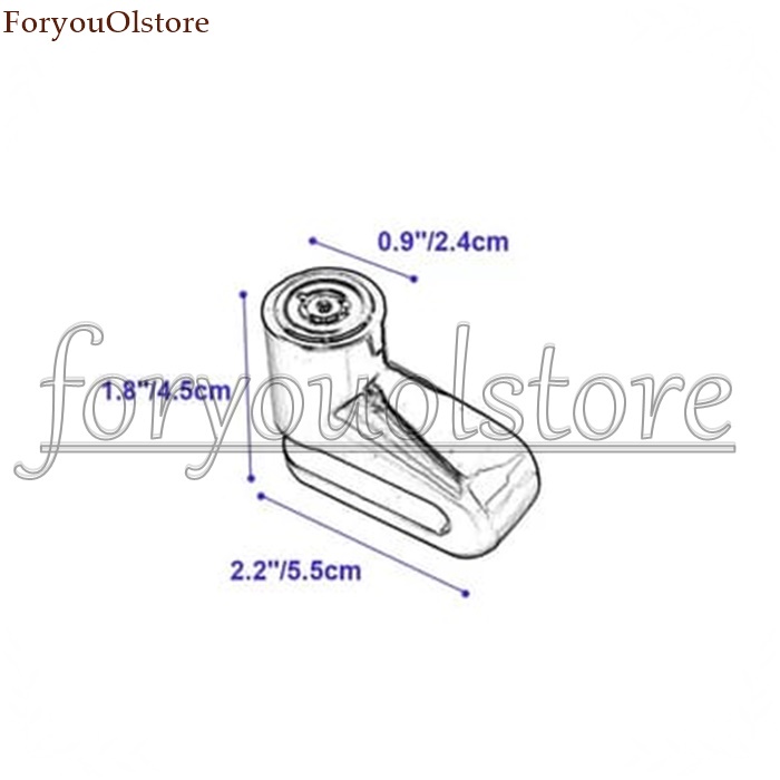 Gembok REM Cakram/ Disc-Brake Lock / Gembok REM Cakram Cocok untuk Semua Motor dan Sepeda / Kunci Pengaman Rem Anti Maling - Kunci Disk Pengaman Motor 1 Pcs Random/ Disc Lock Sepeda dan Motor