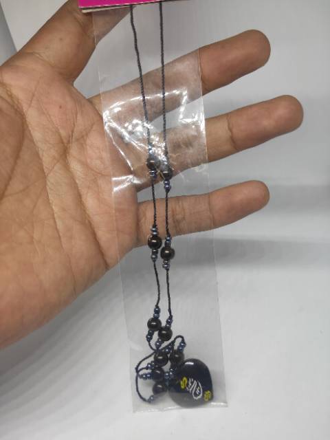 Kalung kaukah manik tali bulan bintang original asli kayu koka kokah kokkah kauka kaoka kaokah