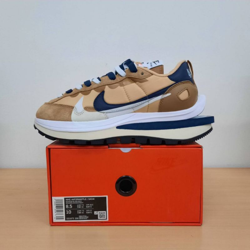 Nike Vapor Waffle Sacai Sesame Tan Navy (Original Material 100%)