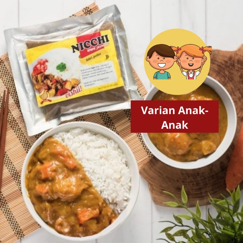 

Nicchi Bumbu Kare Jepang 100g - Varian Anak/ Non MSG dan Pengawet/ Halal