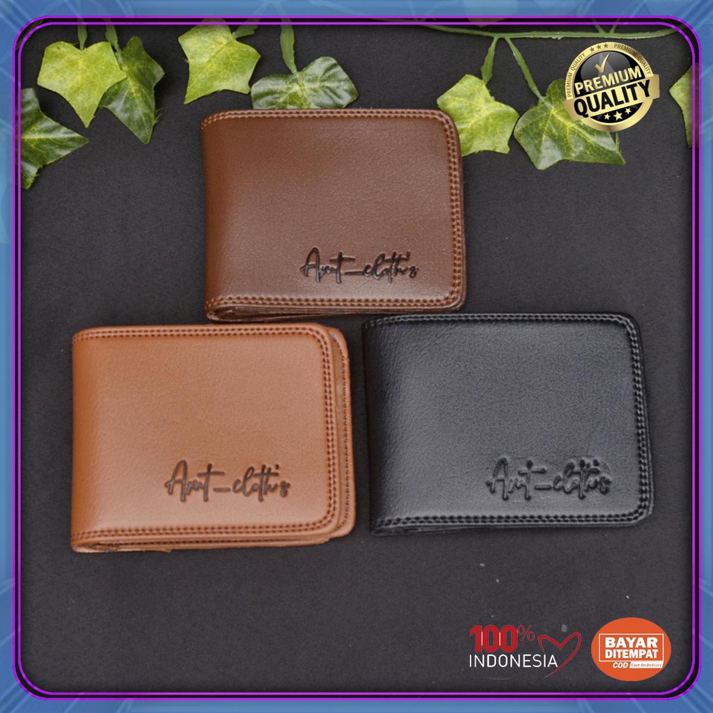 PROMO BIG SALE! Dompet cowok Dompet pendek Kulit Sintetis bayar di tempat