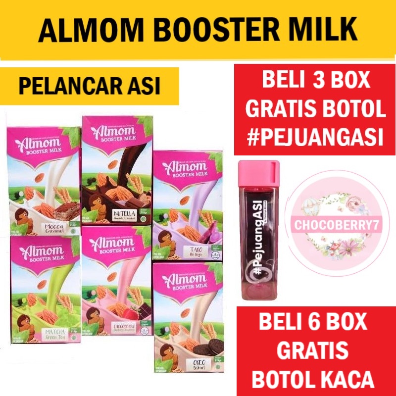 ALMOM Booster Asi Milk SUSU ALMOM Pelancar Asi Yummys Bubuk Susu Almond