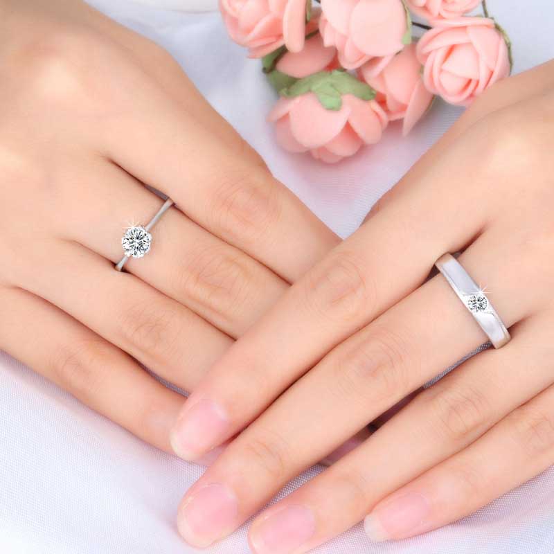 Cincin Silver S925 Hias Zircon Gaya Klasik Untuk Pria Dan Wanita