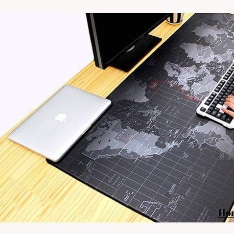 Gaming Mouse Pad Gaming Keren Alat Mouse Pad Gaming Besar 40 x 80 cm - Mause Pad Peta Dunia Lebar Nyaman Untuk Tangan - Gaming Taffware