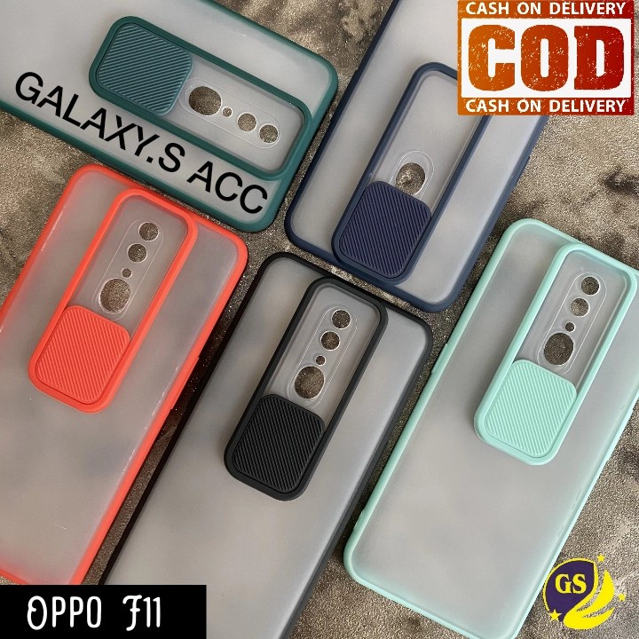 Oppo A95 4G / OPPO F11 / F11 PRO Reno 2F SOFT CASE MATTE CAMERA SLIDE PROTECTOR KAMERA SLIDING CASING