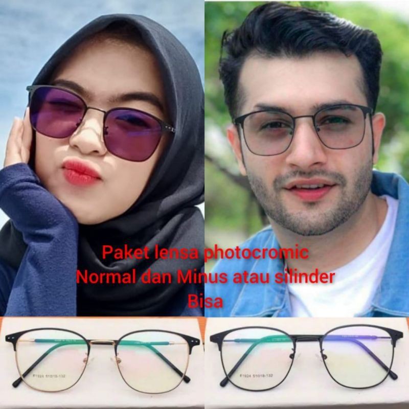 (bisa COD) kacamata 1924 paket minus fotocromic /paket minus crmc