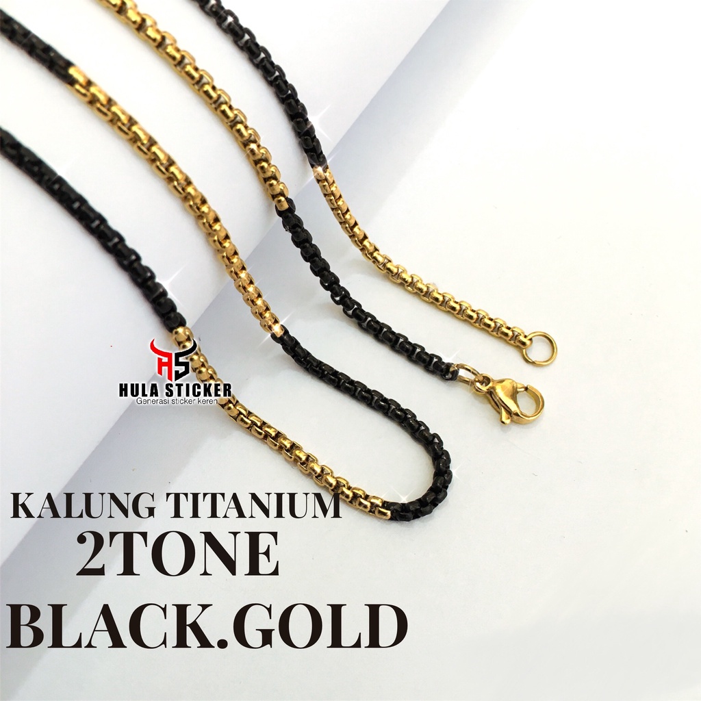 [40CM - 75CM] Kalung Titanium ROLO Import Stainless 316L - Rantai Kalung Pendant