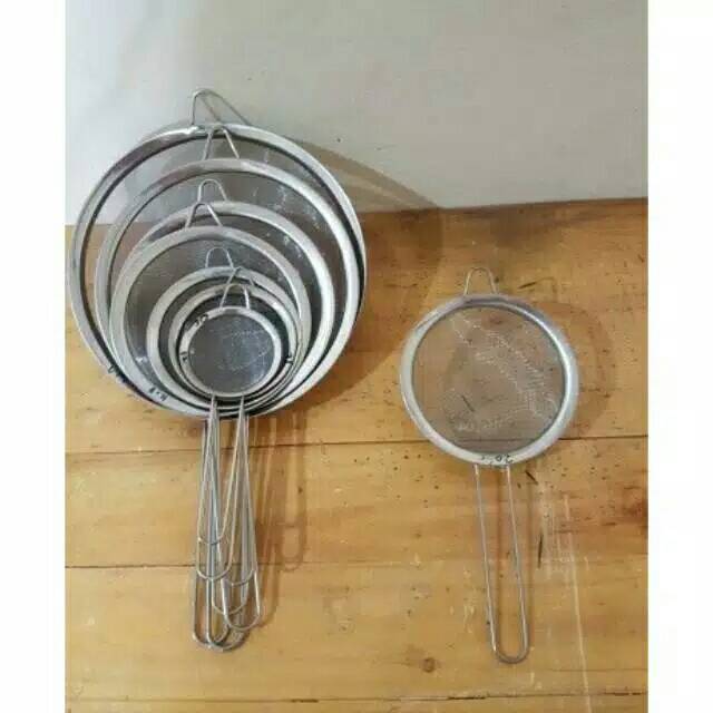 saringan bubur tepung stainless D 14cm