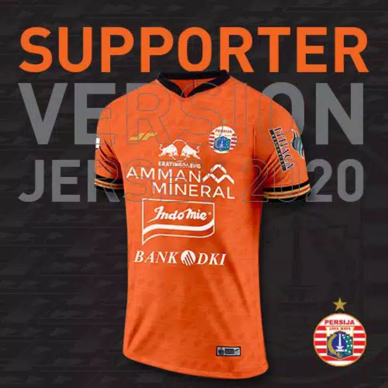 Persija Official Jersey Supporter Player Third Orange 2020