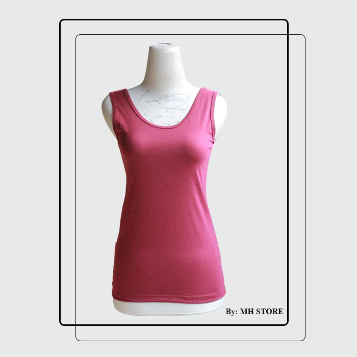 Tank Top Polos Spandek Adem dan Tebal