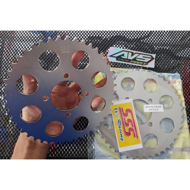 Gir Gear belakang SSS 415 suzuki Smash/satria f150 lama ukuran 44T 45T
