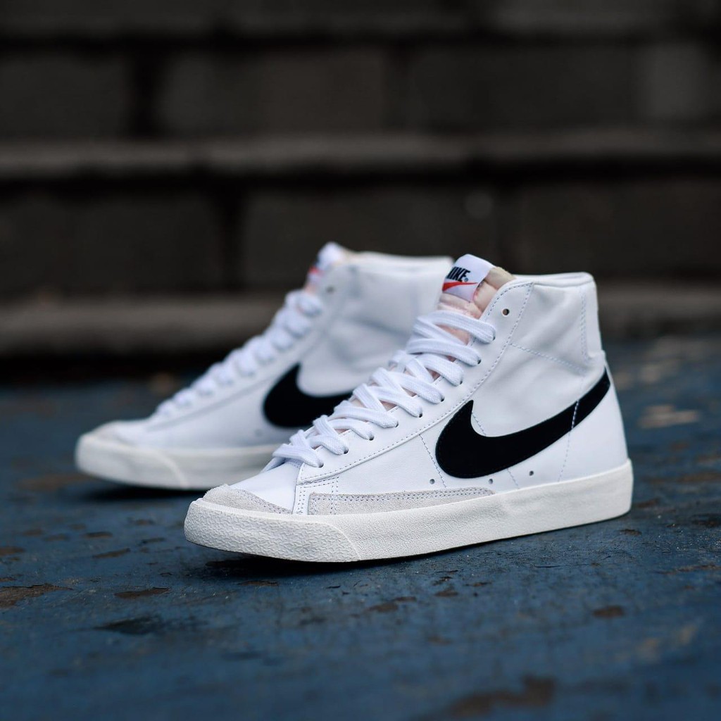 NIKE BLAZER MID 77 VINTAGE WHITE BLACK Original