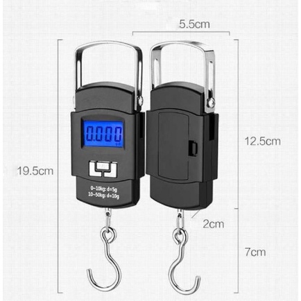 Timbangan Gantung Digital Scale 50 KG / MINI PORTABLE DIGI SCALE 50kg 4550