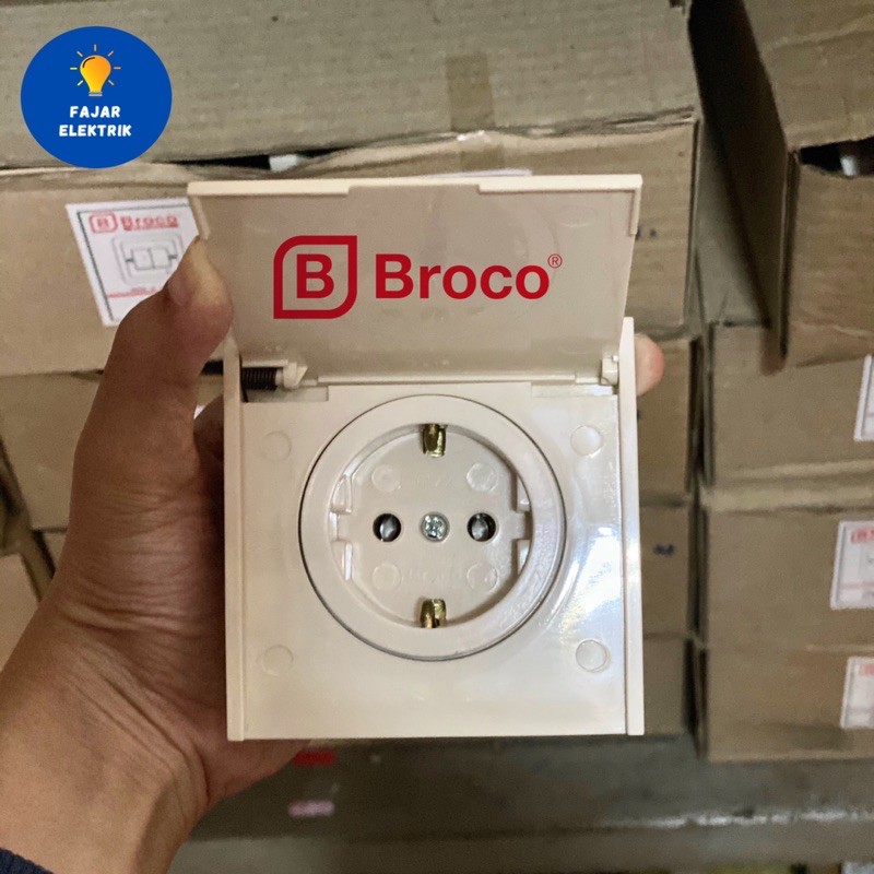 BROCO IB STOP KONTAK TUTUP CREAM (HARGA GROSIR)