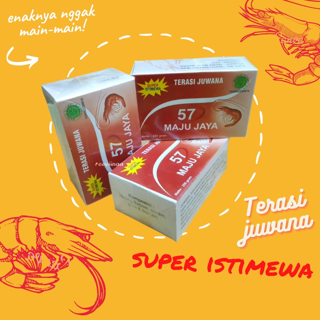 

TERASI / TRASI UDANG JUWANA ASLI | BUMBU DAPUR MASAK INSTAN RASA SAMBAL SEDAP & ENAK TERLARIS | BELACAN 250gr