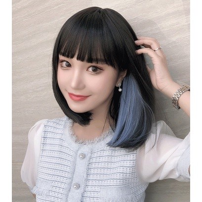 WDA-24 wig kpop korea jepang peek a boo abu gray rambut palsu bob