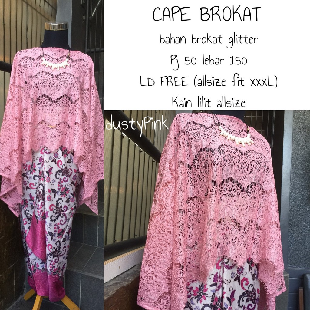 HARGA PROMO!!!!! KEBAYA CAPE BROKAT / KEBAYA BROKAT / KEBAYA BROKAT MODERN / KEBAYA KONDANGAN