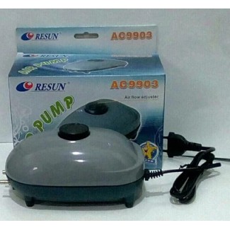 Pompa Udara Aerator 2 lubang RESUN AC-9903 Air Pump Aquarium AC9903