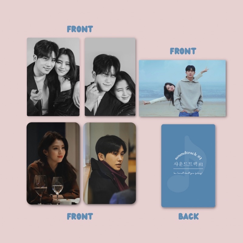 Photocard Merchandise K-Drama Soundtrack No #1 Han So Hee - Park Hyung Sik