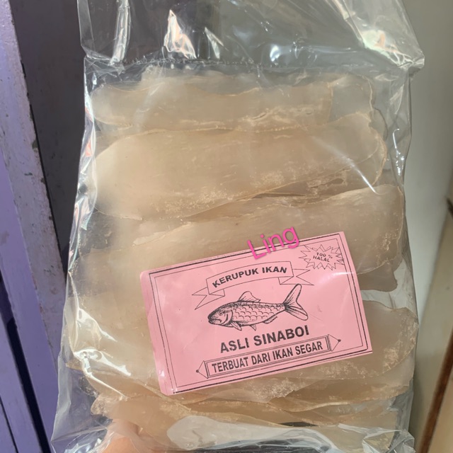 

Kerupuk ikan sinaboi halal