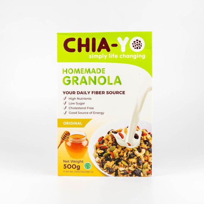 

Promo CHIA-YO GRANOLA ORIGINAL 500GR