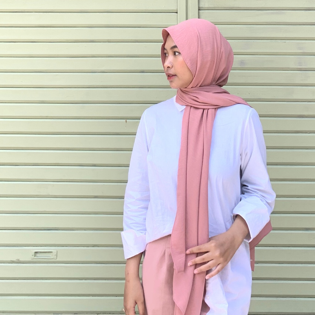 Jenna Pashmina Shawl Polos Crinckle