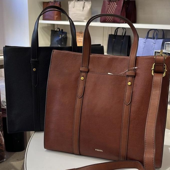 Fossil Kingston Tote Brown Tas