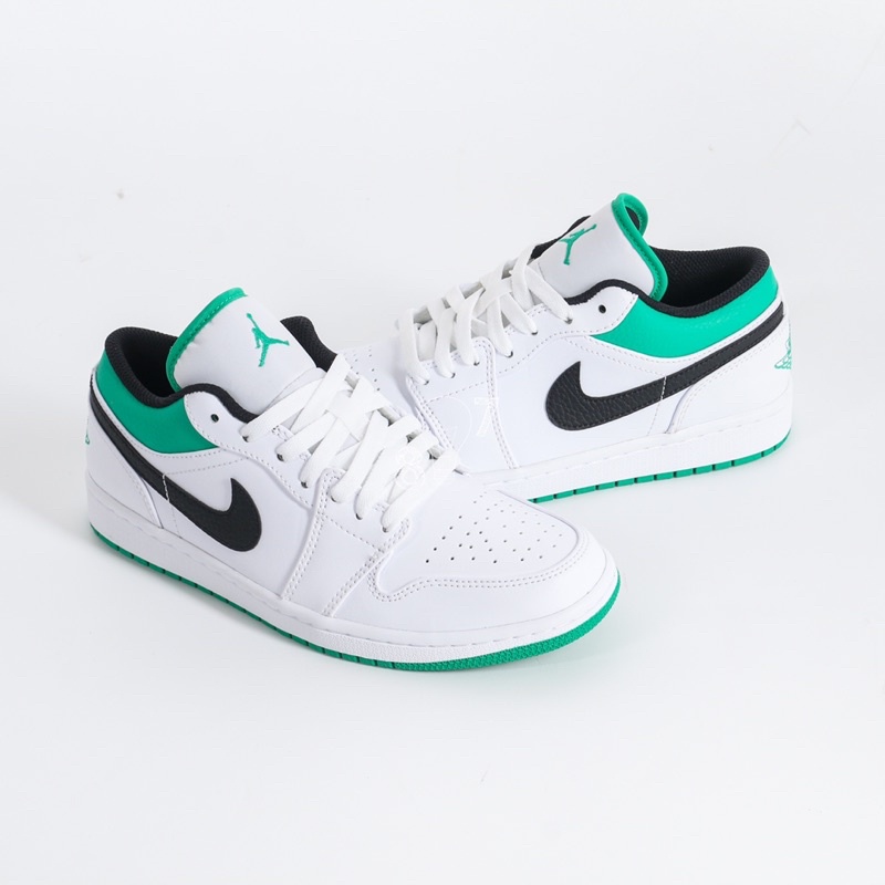 Air Jordan 1 Low White Lucky Green