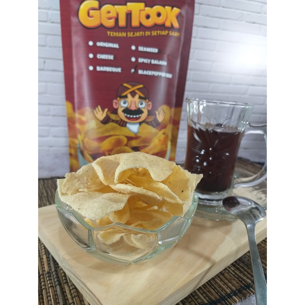 

Keripik gettook blackpepper beef 80 gram