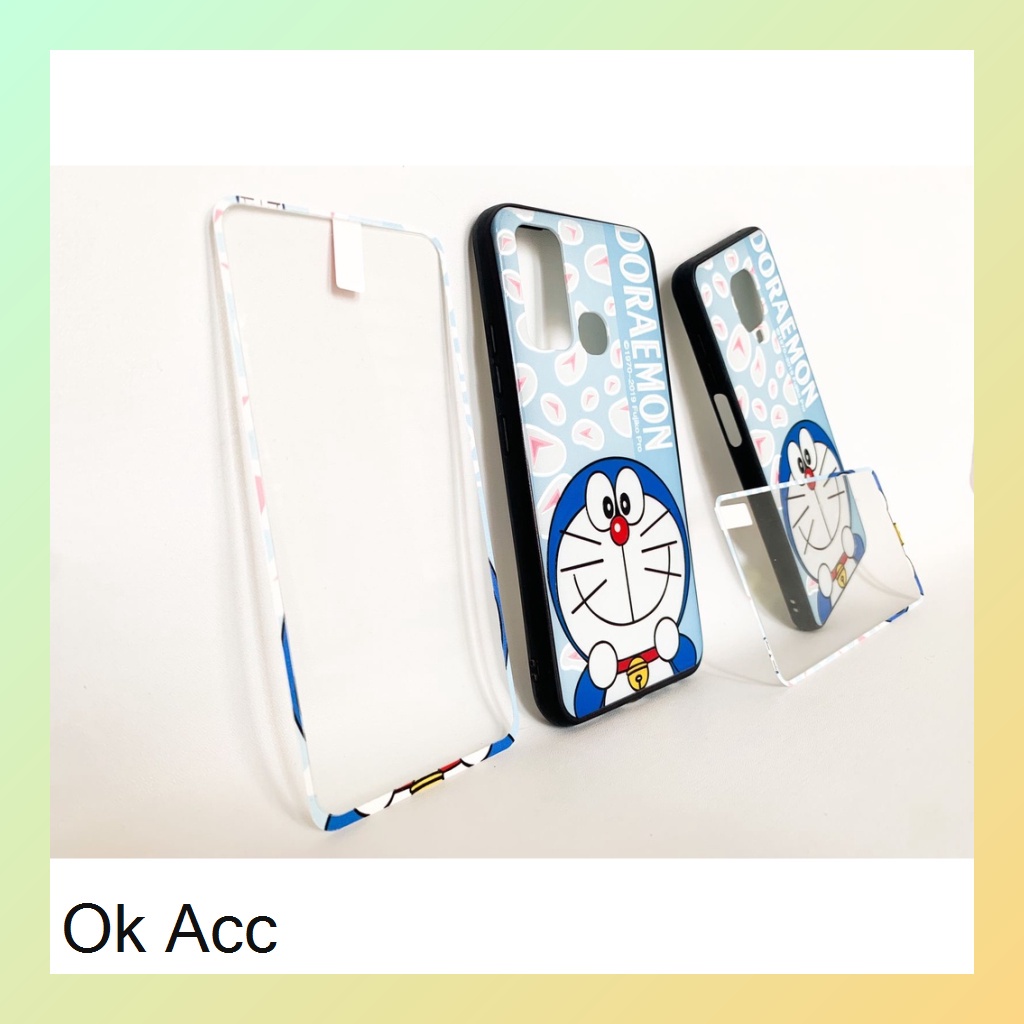 BARU CASE BONUS TG Kaca karakter Oppo A33,A53,A37 Neo 9,A3s,C1,A52 A72 A92,V5,A5s,A7,A12,A11k,Realme 2 Pro,5 Pro,5/5i/C3,U1,U2,7i,C17,C12,C15,Samsung J2 Prime,Vivo Y11 Y12 Y15 Y17 Y91 Y91C Y93 Y95 Xiaomi Redmi 3 3s,8A,9C,Note 9 Pro,9/Prime HCTG 28