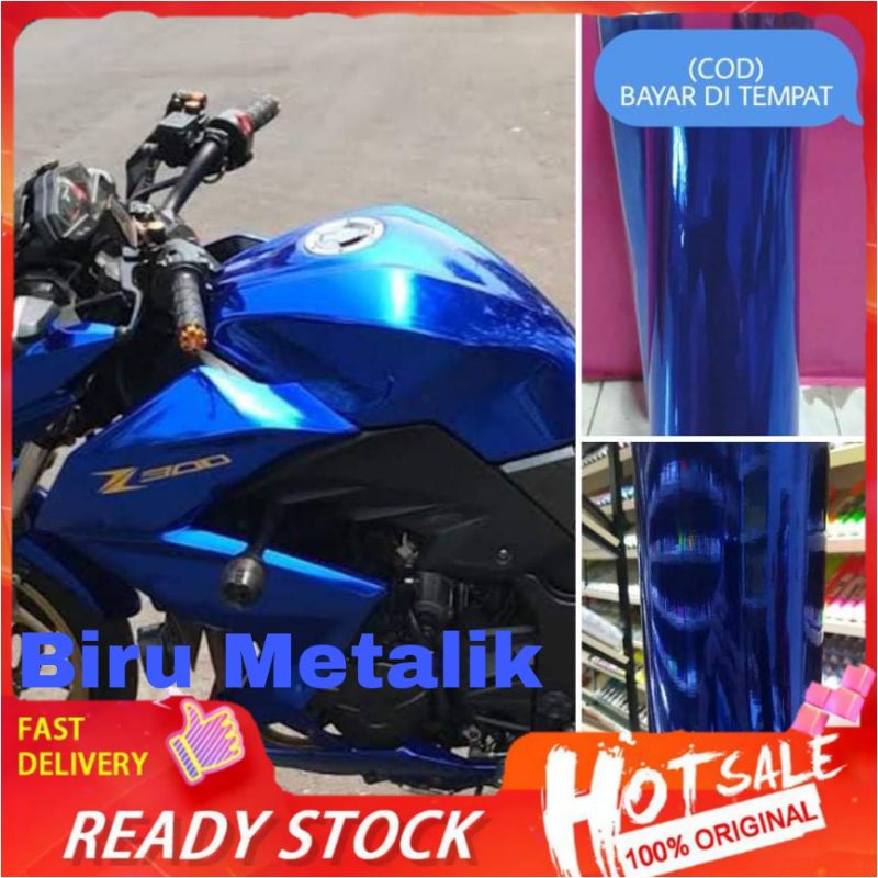 Stiker Skotlet Biru Metalik Skotlet Chrome  Skotlet Infinity Stiker Metalik COD (Bayar di tempat)