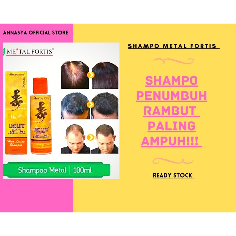 Shampo Metal Fortis/shampo penumbuh rambut/pemanjang rambut