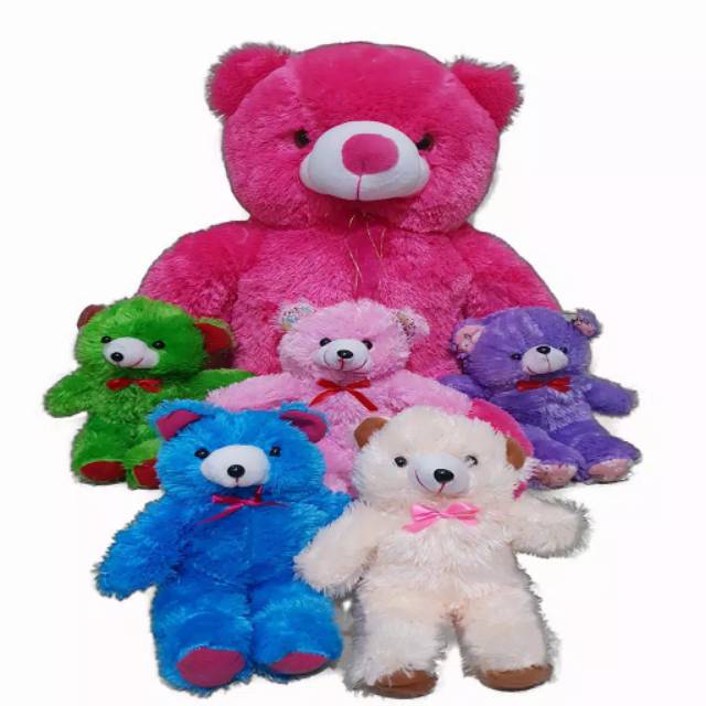 Boneka teddy bear XL beranak 5.