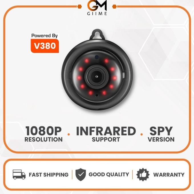 Giime.Id - Spy Cam Cctv Wifi Ip Camera V380 2 Hd 720P Kamera Pengintai
