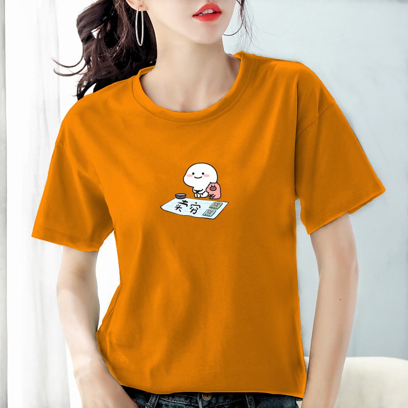 Kaos wanita cotton combed 30s / Baju wanita cotton combed  / Kaos polos wanita lengan pendek Bee123