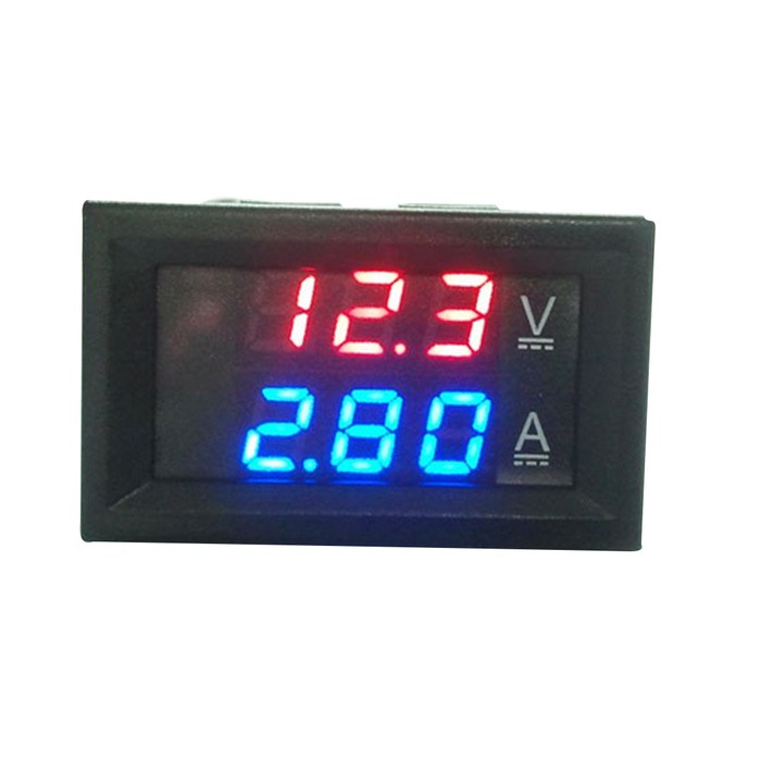 Dual Volt Amp Meter Digital Ampere Meter Voltmeter 10A 0-100V Ammeter