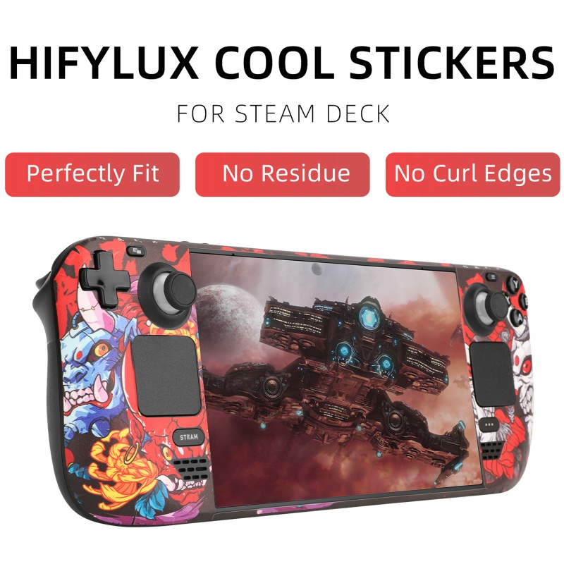 Btsg 1set Stiker Konsol Untuk Steam Deck Console Full Set Skin Vinyl PVC Decals Pelindung Anti Sidik Jari