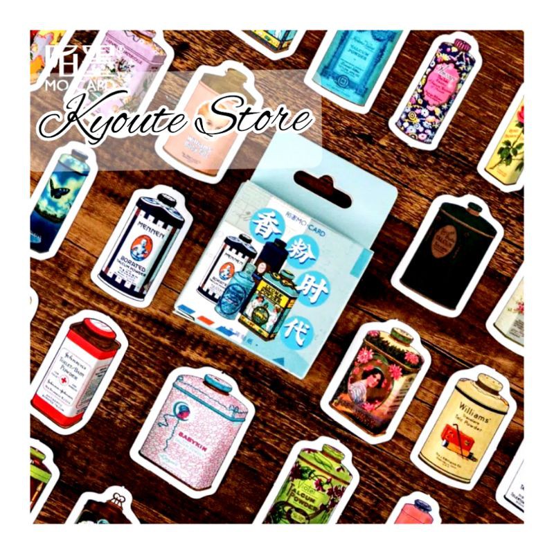 

46 pcs Sticker Deco Retro Bottle Parfume Scrapbook DIY Bujo Planner Journal Craft