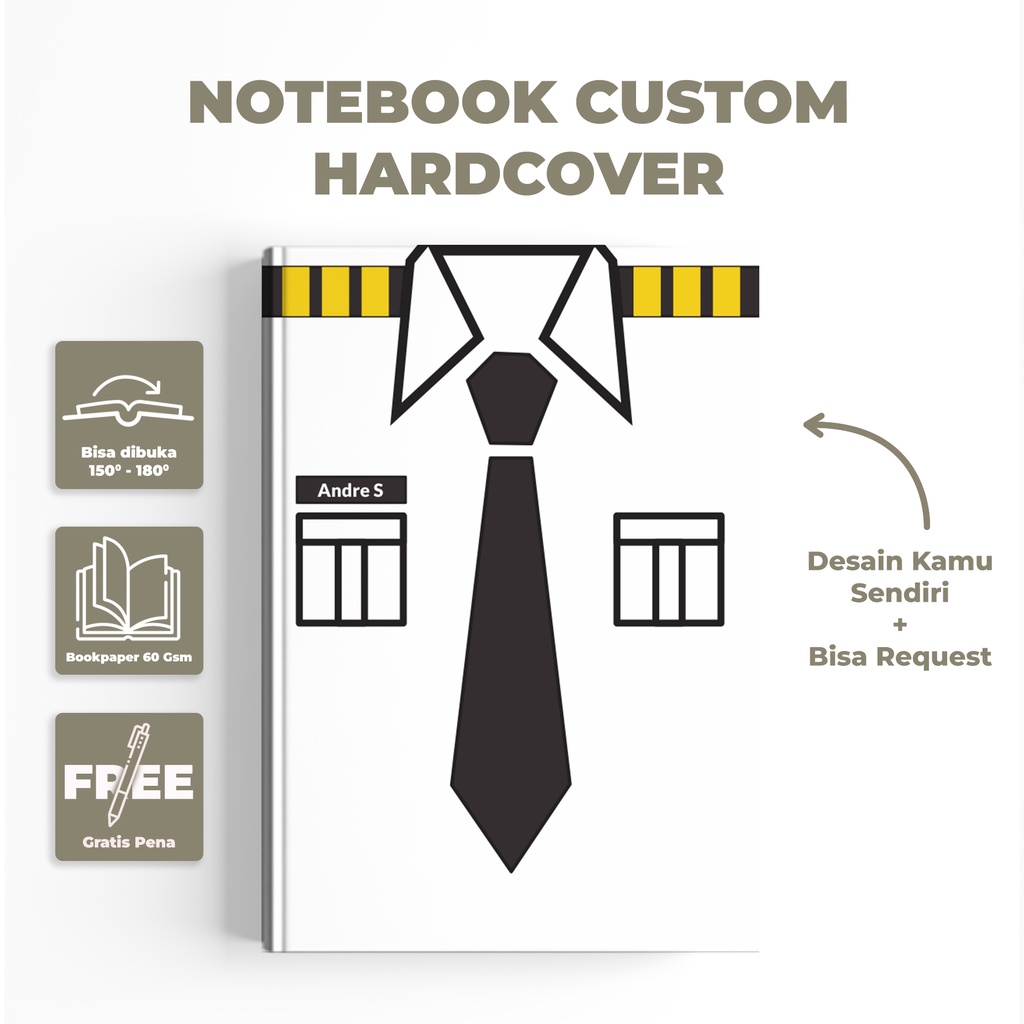 

NOTEBOOK CUSTOM PROFESI / BUKU CATATAN /CUTOM UNIK / HADIAH