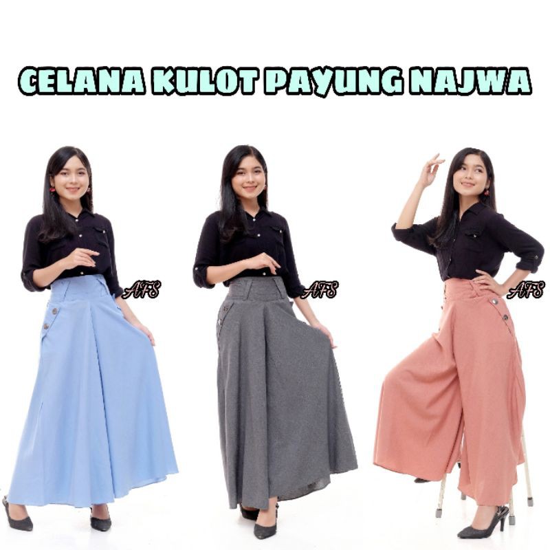 Celana Kulot Payung Wanita Katun Supernova SUPER PREMIUM