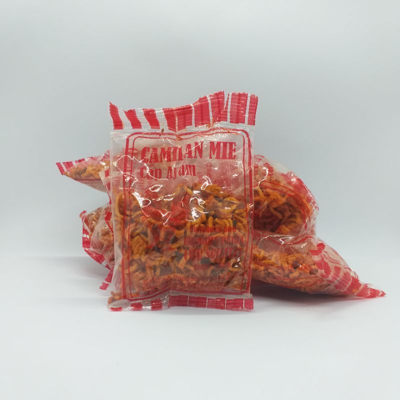 

camilan mie pedas cap ayam