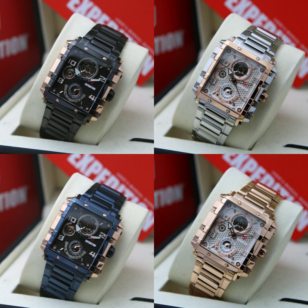 JAM TANGAN WANITA EXPEDITION E 6757 RANTAI ORIGINAL GARANSI RESMI 1 TAHUN
