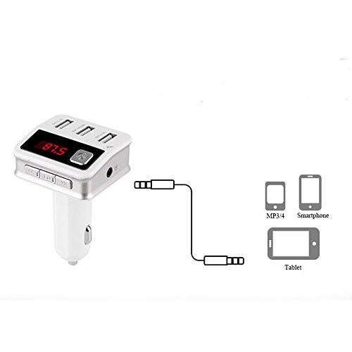 BC12 NEW VERSION Bluetooth FM Transmitter Radio Adapter Car Kit With Three USB