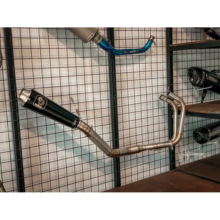 knalpot villan pro2 heder silver cbr250rr ninja250 mt25 r25