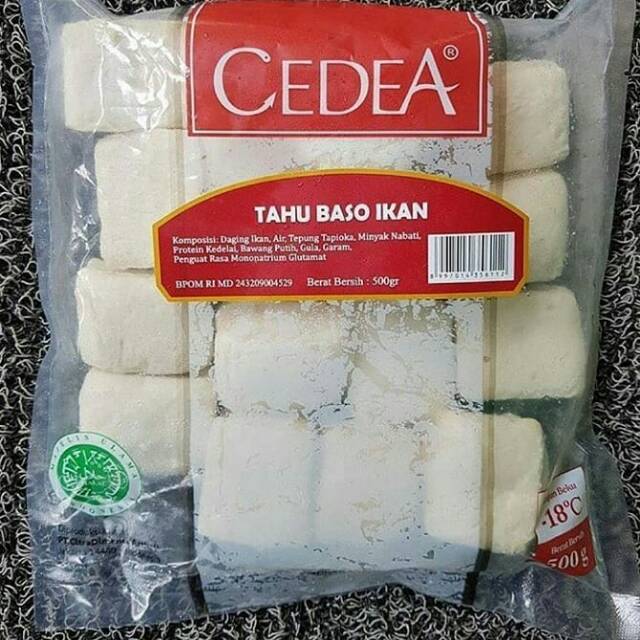 

Cedea Tahu Baso Ikan 500gr makanan beku frozen food