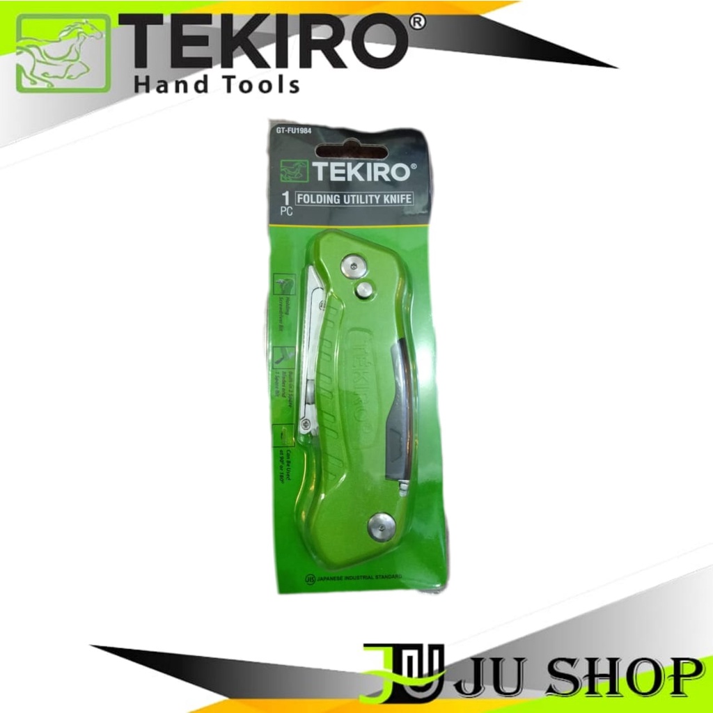 TEKIRO FOLDING UTILITY KNIFE GT-FU1984/Pisau Cutter Lipat Multifungsi