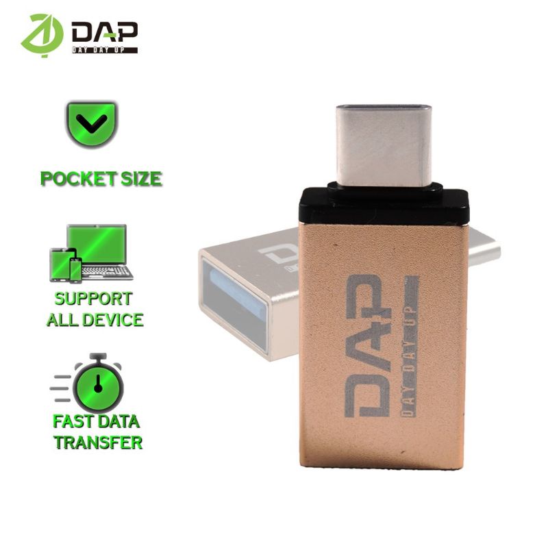 DAP Zinc Alloy USB 3.0 OTG Adapter Type C – OTG1-C