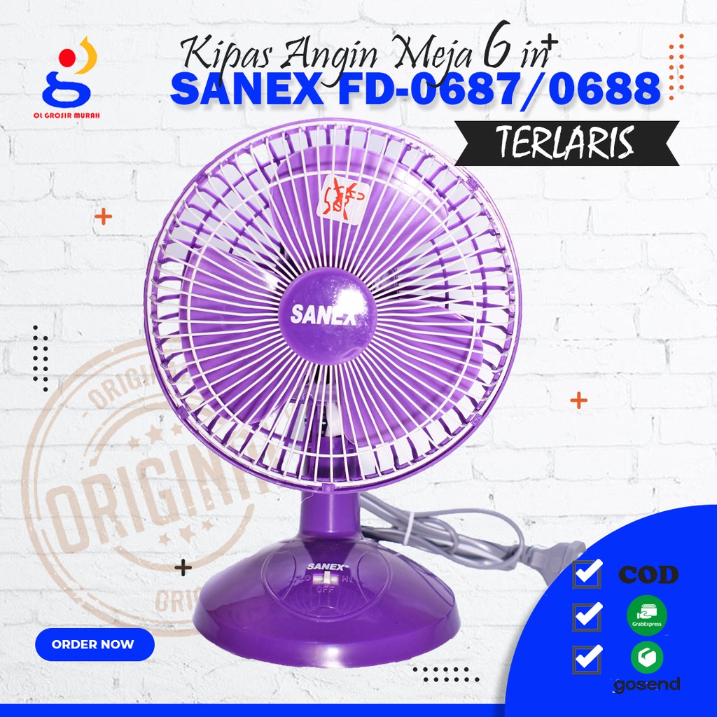 Kipas Angin Meja Desk Fan SNI Mitsuyama MS-5544 5544 9 inch