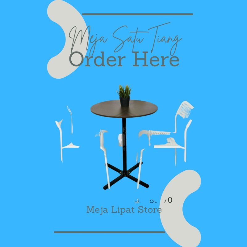 Meja Makan Cafe Bulat Meja Bulat Meja Cafe Minimalis Modern