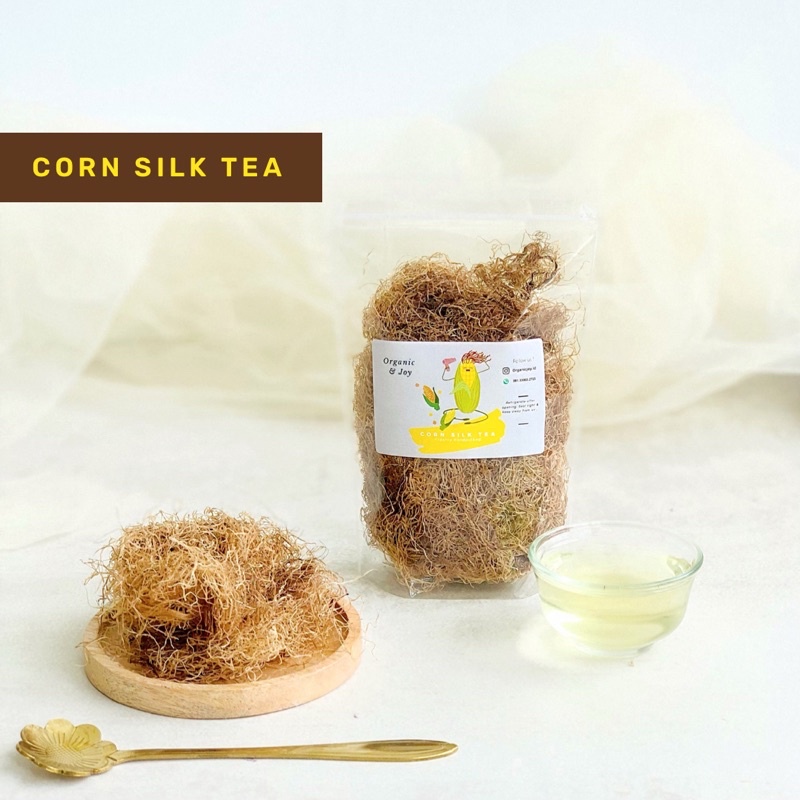 Organic&amp;Joy• Corn Silk Tea| Teh Rambut Jagung (Obati Diabetes,turunkan kolesterol,Sehat kemih,Slimming tea)